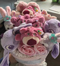 Disney迪士尼星黛露花束草莓熊公仔卡通玩偶創(chuàng)意生心畢業(yè)送女友閨蜜禮物 4種類玩偶10個 送禮袋+代寫賀卡 曬單實(shí)拍圖