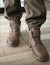 公牛世家男鞋秋冬季2025新款休閑馬丁靴男復古工裝短靴英倫風(fēng)中高幫鞋子男 棕色【四季款單鞋】GN123101539 44 標準運動(dòng)鞋碼 曬單實(shí)拍圖