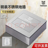 TERIUX明裝地插座雙開門隱藏式不銹鋼明裝盒地插插座五孔網(wǎng)絡(luò)電話明盒 五孔10A 曬單實拍圖