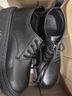 GUQIAN西裝皮鞋男款夏季英倫風(fēng)商務(wù)正裝學(xué)生增高休閑軟底防水黑色大頭鞋 黑色 42 (260mm) 曬單實(shí)拍圖