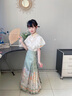 G.DUCKKIDS小黃鴨童裝漢服女童馬面裙套裝春秋款親子母女裝中國(guó)風(fēng)唐裝表演服 006繡綠色襯衫 110 尺碼4~5歲【100-110cm】 曬單實(shí)拍圖