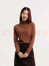 森馬（Semir）長(cháng)袖T恤女冬半高領(lǐng)發(fā)熱抑菌純色修身上衣顯瘦打底衫101724101005 曬單實(shí)拍圖