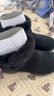 斯凱奇（Skechers）秋冬女鞋雪地靴中筒靴144133 黑色/灰色/BKGY 37  曬單實(shí)拍圖