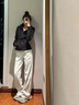 蕓蕁羽絨服女2025新款瑜伽服女短款白鴨絨修身顯瘦冬季保暖連帽戶(hù)外運 MON 黑色 M 修身健【80-100斤】 曬單實(shí)拍圖