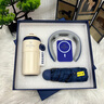 佰芳苑公司商務禮品教師節(jié)學校實用員工獎品伴手禮開業(yè)活動禮品定制logo 橙咖啡杯+頸椎儀+膠囊傘+電源 曬單實拍圖