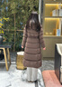 高梵黑金鵝絨服女王5.0長(cháng)款收腰羽絨服25新款氣質(zhì)顯瘦時(shí)尚冬季女外套 鎏金8號 M 曬單實(shí)拍圖