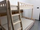星曦菲（SINCE FLY FURNITURE） 上下床兒童床實(shí)木高低床男孩多功能分體上下鋪雙層拖床 高低床+床墊*3（拖床款） 上寬1米*下寬1.2米*長(cháng)2米 曬單實(shí)拍圖