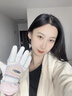 CTRLEND2025新款滑雪手套可愛(ài)全指騎行手套女冬季保暖加絨加厚防潑水防寒 藍黃色（高顏值/可觸屏/防風(fēng)寒） 曬單實(shí)拍圖