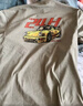 馬登工裝美式復古機車(chē)后背印花T恤水洗做舊灰綠寬松廓形短袖男夏 卡其綠 【今日下單 順豐包郵】 2XL 曬單實(shí)拍圖