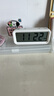無(wú)印良品（MUJI） 數(shù)字鐘 家用電子時(shí)鐘  桌面時(shí)鐘 白色 ?。o(wú)鬧鐘功能） 曬單實(shí)拍圖