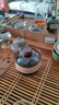 津盼玻璃蓋碗泡茶杯耐熱防燙三才蓋碗單個(gè)大號功夫茶具手抓壺帶蓋套裝 煙灰色 曬單實(shí)拍圖
