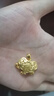 周大生黃金吊墜金鎖平安鎖錦鯉福字鎖鈴鐺吊墜成人項(xiàng)鏈情人節(jié)禮多退少補(bǔ) 約6.93g（不含項(xiàng)鏈） 曬單實(shí)拍圖