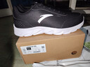 安踏運動(dòng)鞋男鞋秋冬季皮面防潑水休閑鞋輕便防滑緩震跑步鞋旅游鞋子男 【皮面防潑水】黑/安踏白-1 42 曬單實(shí)拍圖