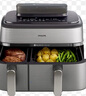 飛利浦（PHILIPS）新品海星空氣炸鍋 家用9L雙倉大容量多功能烘烤炸蒸一體蒸汽嫩炸分區控溫蒸汽自清潔 NA555 送禮 曬單實(shí)拍圖