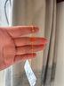 周六福七夕禮物  黃金手鏈女款5G足金琺瑯閃砂金珠蝴蝶手飾 計價 16+3cm-2.92g 曬單實拍圖