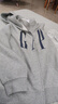 GAP男女裝2025秋季新款logo印花抓絨寬松運動連帽衫衛(wèi)衣786920 灰色 L (175/96A) 亞洲尺碼 曬單實拍圖