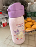 杯具熊（BEDDYBEAR）復(fù)古雙飲蓋兒童保溫杯帶吸管兒童水杯大容量學(xué)生杯子620ml酷洛米 曬單實(shí)拍圖