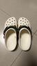 卡駱馳crocs經(jīng)典特林洞洞鞋|206340 粉筆色-0WV 43(270mm)  曬單實(shí)拍圖