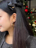Lnieer趙露思同款玳瑁耳圈女復古氣質(zhì)豹紋耳環(huán)2025新款爆款秋冬高級耳飾 豹紋耳圈【S925銀耳針】 曬單實(shí)拍圖