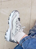 斯凱奇（Skechers）老爹鞋女2025夏季新款厚底增高運動(dòng)休閑鞋時(shí)尚百搭熊貓鞋150720 曬單實(shí)拍圖