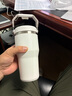 STANLEY 拎拎杯吸管杯水杯保溫杯不銹鋼杯子大容量辦公車載591ML-霜白  曬單實(shí)拍圖