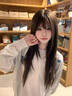 美式復(fù)古刺繡長袖t恤女2025新款秋季純棉百搭寬松早秋單穿上衣ins 白灰色 M 曬單實拍圖
