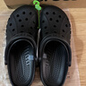 卡駱馳crocs洞洞鞋貝雅男鞋女鞋輕便耐磨一腳蹬拖鞋休閑鞋|10126 黑色-001 44 (280mm) 曬單實(shí)拍圖