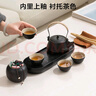 京東京造  旅行茶具 套裝功夫茶具泡茶送禮黑陶浪韻山便攜收納7件套 曬單實(shí)拍圖