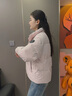 波司登（BOSIDENG）25年新款羽絨服男女情侶短款90絨立領(lǐng)冬季保暖時(shí)尚外套B250246360 未央粉1930 M 165/88A 體重約110-120斤 曬單實(shí)拍圖