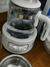 摩飛電器（Morphyrichards）全玻璃養(yǎng)生壺家用燒水壺多段控溫電熱水壺極速風(fēng)冷恒溫壺沖奶泡奶機(jī)MR5602 1.2L 椰奶白 曬單實拍圖