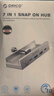 奧?？疲∣RICO）Type-C分線器USB3.2Gen2hub擴(kuò)展塢10Gbps集線器鋁合金卡扣式 臺式筆記本延長線 MH5PC黑色 曬單實(shí)拍圖