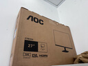 AOC 27英寸 100Hz超頻120Hz IPS HDRMode HDMI 低藍光不閃 三邊微邊 超薄節(jié)能辦公電腦顯示器 27B35H 曬單實拍圖