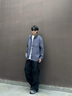 TOMMY JEANS【純棉牛津紡】25春夏男女巴恩風(fēng)燈芯絨翻領(lǐng)寬松襯衣襯衫20879 藏青色PT2 XL （推薦：170-190斤） 曬單實(shí)拍圖