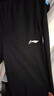 李寧（LI-NING）運(yùn)動(dòng)褲女褲直筒衛(wèi)褲寬松百搭平口顯高休閑褲子 曬單實(shí)拍圖