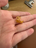 周六福黃金耳釘女足金999花卉耳飾耳針節日禮物 計價(jià) 2.26g 曬單實(shí)拍圖