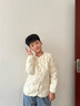 雅鹿兒童輕薄羽絨服內(nèi)膽短款男童女童中大童寶寶小童學(xué)生校服神器內(nèi)穿 米白色 150 曬單實(shí)拍圖