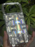 品盟（PISMEXOK）適用于蘋果iPhone17/16/15promax手機(jī)殼銀色透明水晶方塊閃鉆掛繩保護(hù)套創(chuàng)意個性網(wǎng)紅女外殼 銀色冰塊+手提鏈【贈鏡頭膜】 iPhone 17 Pro Max 曬單實拍圖