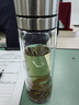 XDO一鍵開蓋水杯男士茶杯雙層玻璃泡茶杯子防爆耐高溫全鋼蓋 曬單實(shí)拍圖