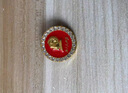 Aseblarm毛主席像章頭像章為人民服務(wù)胸針國慶胸章圓形徽章別針紅色紀念章 彩鉆主席胸章 曬單實(shí)拍圖
