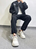 唐獅（TonLion）鞋子男鞋秋季2025潮流休閑運(yùn)動(dòng)鞋男士厚底增高老爹鞋板鞋 米咖 42 曬單實(shí)拍圖