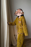 朵朵·可可25秋冬季新款加厚親膚保暖雙面絨寬松女家居服睡衣套裝 暗黃 M (160) 曬單實(shí)拍圖