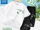 真維斯女童t恤短袖套裝2025新款女孩薄款洋氣夏裝兒童夏季冰絲防蚊褲子 【夏日涼感套裝】白色+黑(風(fēng)鈴) 150 150cm 【推薦體重68-80斤】 曬單實(shí)拍圖