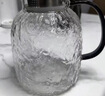 AILUKI日本高顏值玻璃杯家用待客輕奢高級感客廳水杯套裝喝水茶杯杯子女 冰川杯6只+冰川壺1.8L+鐵藝杯架+大號金提手托 曬單實(shí)拍圖