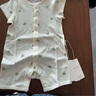 babylove嬰兒短袖連體衣夏季純棉網(wǎng)眼透氣寶寶衣服哈衣清新薄款爬服夏裝 曬單實(shí)拍圖