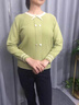 俞兆林（YUZHAOLIN）年輕媽媽秋裝針織小衫洋氣高貴中老年女裝秋冬毛衣時尚打底衫套裝 AN239002 綠色 2XL (建議105-120斤) 曬單實拍圖