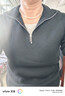 森馬（Semir）毛衣女短款撞色假兩件百搭女士?jī)?nèi)搭秋半開(kāi)襟修身毛衫107524107006 曬單實(shí)拍圖