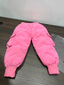 G.DUCKKIDS小黃鴨女童加厚羽絨褲外穿冬季2025新款中大童三防白鴨絨保暖棉褲 粉紅工裝彩虹款 140 cm 曬單實(shí)拍圖