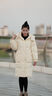 BOSIDENG25新款羽絨服女中長(cháng)款90絨連帽時(shí)尚休閑厚冬季保暖外套B250245252 珠光米7F87 S 160/84A 體重約100-110斤 曬單實(shí)拍圖