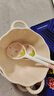 少女心草莓雙耳碗勺湯碗沙拉碗飯碗家用碗高顏值年輕人釉下彩餐具 草莓雙耳碗（1碗1勺） 曬單實(shí)拍圖