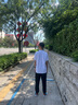 羅蒙男童短袖polo衫校園服飾春夏新款T恤女童班服 白色短袖POLO衫 180 曬單實(shí)拍圖